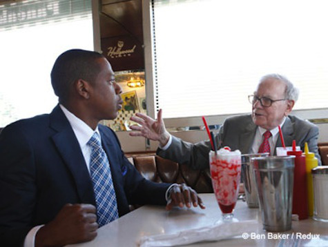 Jay-Z and Warren Buffett