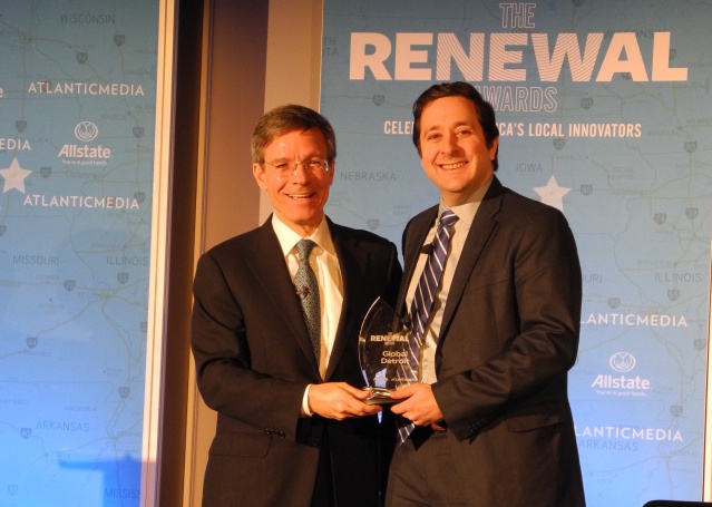 Allstate chairman CEO Tom Wilson and Steve Tobocman Global Detroit