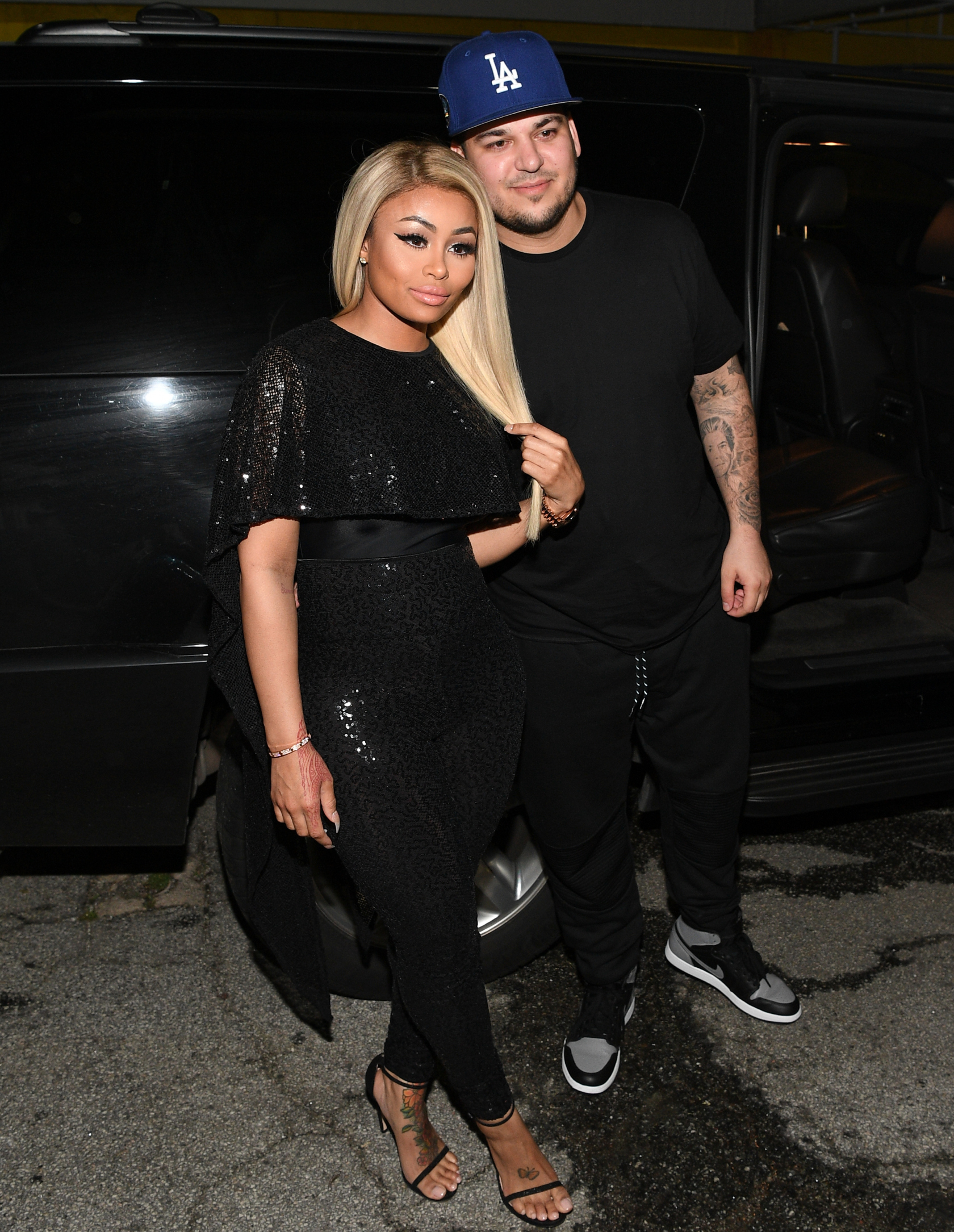 ATLANTA, GA - MARCH 27: Blac Chyna and Rob Kardashian at Onyx Nightclub on March 27, 2016 in Atlanta, Georgia. (Photo by Prince Williams/WireImage)