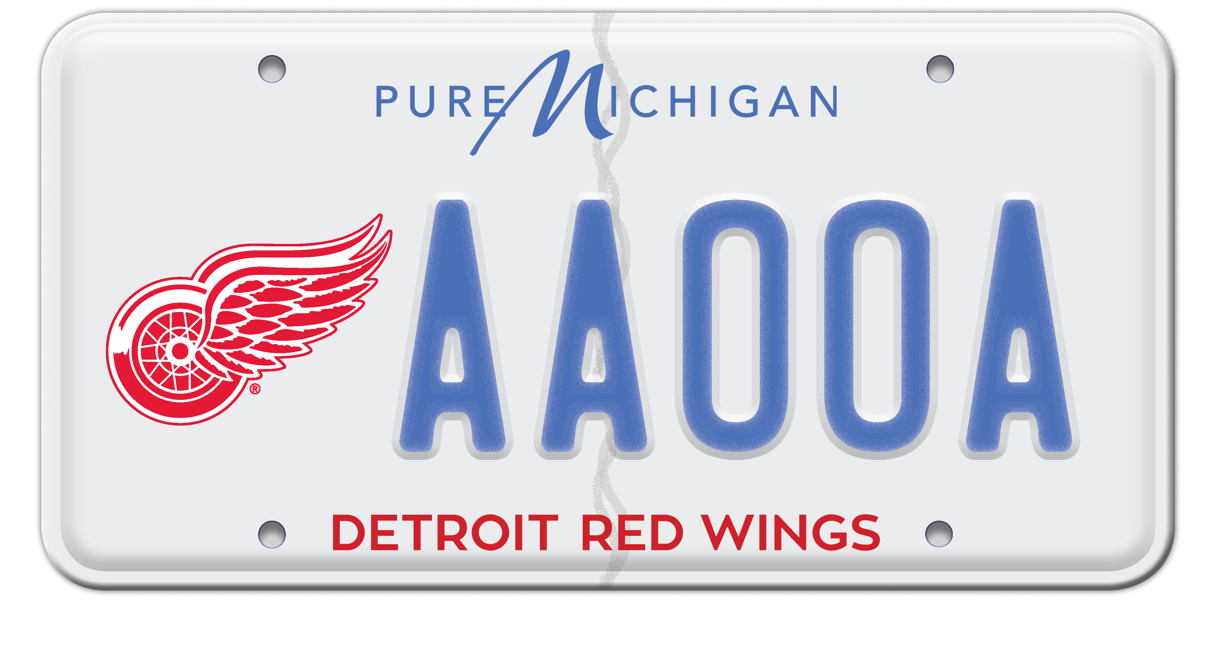 Detroit Lions State Pride License Plate