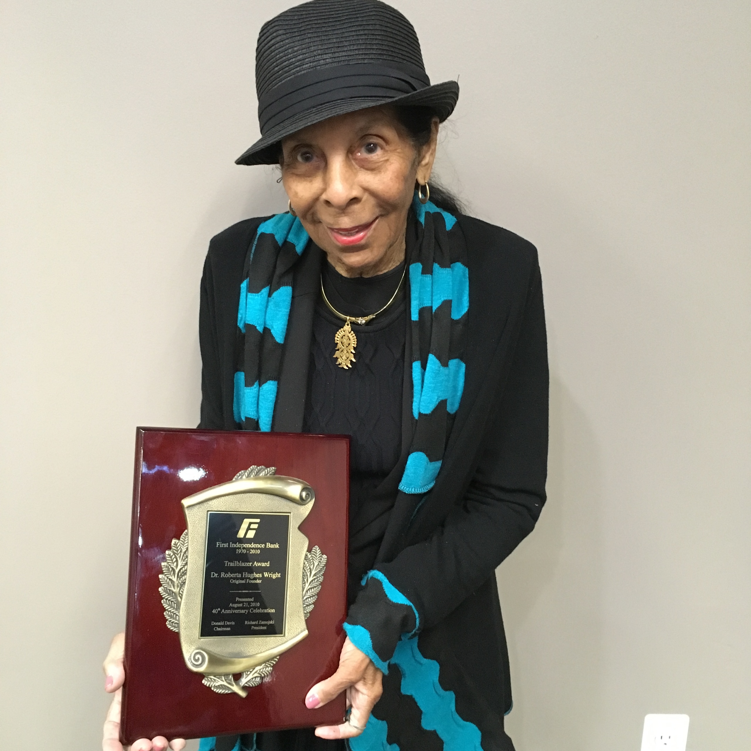 Dr. Roberta Hughes Wright First at First Independence Bank The