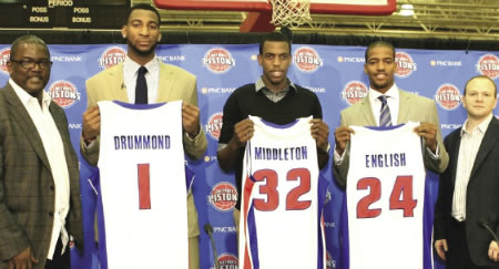 Pistons send Kim English, Khris Middleton to D-League - Detroit