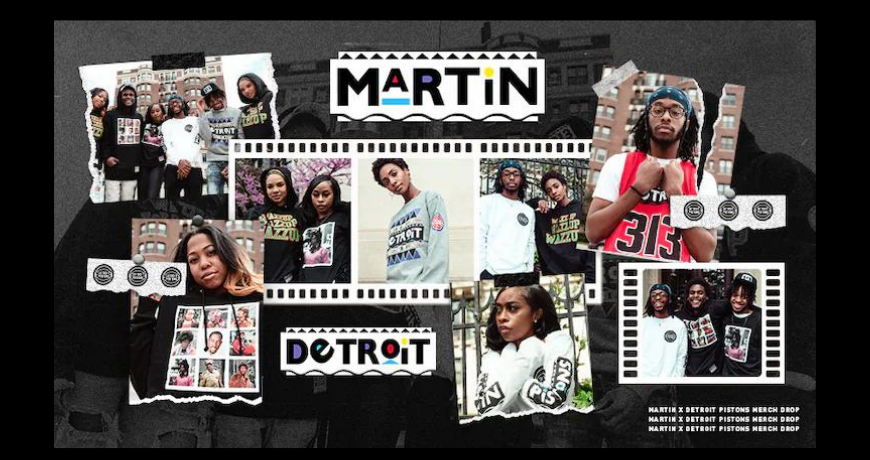 Martin' Merch Launching in Collab with Detroit Pistons