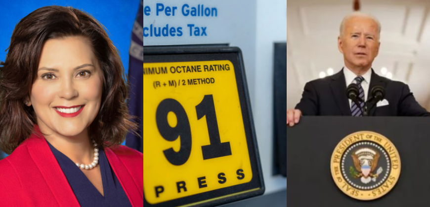 President Biden’s Gas Tax Holiday Receives Backing From Whitmer