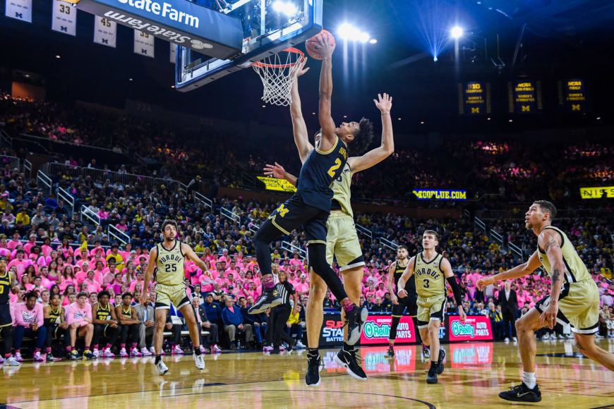 Without Jett Howard, Wolverines Fall 70-75 in Tough Loss Against #1 Ranked Boilermakers