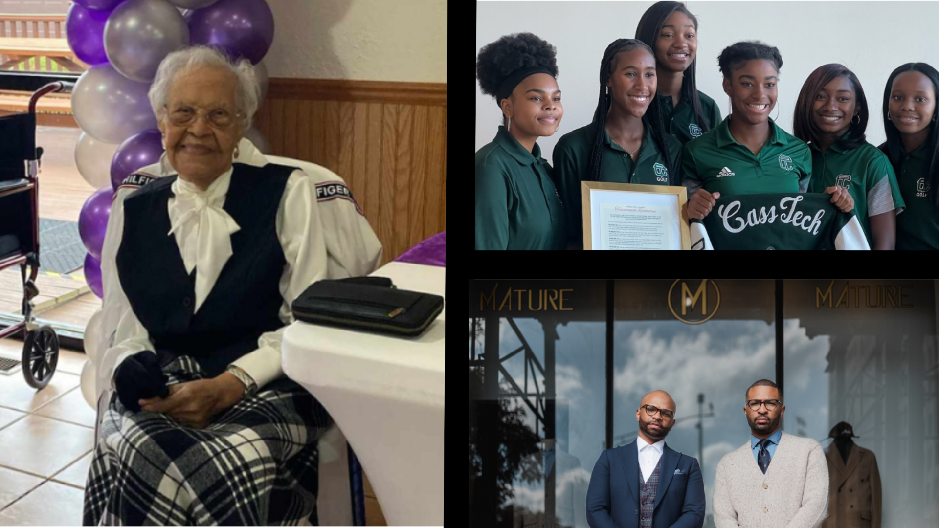 Here are the top stories from the Michigan Chronicle for the Week of Nov. 4 – Nov. 10 Detroit Woman Turns 104 Years Old in Grand Style Detroit Woman Turns 104 Years Old in Grand Style" - Ann Williams, a resilient woman with a mixed-race background, celebrated her milestone birthday surrounded by 100 guests and cherished moments that commemorated her inspiring life journey. Despite the racial tensions she faced throughout her life, Williams's determination, strength, and unwavering spirit continue to inspire her family and serve as a testament to the progress made in the face of adversity. Read more… Detroit Pistons Unveil New Uniforms Inspired by Bad Boys Era Detroit Pistons Unveil New Uniforms Inspired by Bad Boys Era" - The Detroit Pistons revealed their 2023-24 Nike NBA City Edition uniforms, paying homage to the iconic "Bad Boys" era of Pistons basketball. The black uniforms with orange piping feature the classic "Detroit" script font, a modernized logo, and cross bone details that symbolize the team's championship reputation under coach Chuck Daly Read more… Gridiron Glory: Toni Harris, The Pioneering Woman Defying Odds in College Football Toni Harris, the Pioneering Woman Defying Odds in College Football" - Antoinette "Toni" Harris, a 22-year-old from Detroit, is making history as the first woman to receive a four-year college football scholarship. Overcoming resistance and adversity, Harris's journey showcases her determination, resilience, and passion for the game, serving as an inspiration to all who dare to defy expectations and pursue their passions. Read more… MATURE: Where Legacy and Style Meets Community in the Heart of Detroit Experience the unique fashion destination of Mature, a store founded by brothers Darryl and Koven Humes that combines style, community, and an inspiring backstory. This one-of-a-kind store offers personalized styling services and a curated selection of wardrobe options, reflecting the vibrant identity and confidence of its customers. Read more… A Historic Tee Off: City of Detroit Acknowledges Cass Tech Girls Golf Team as First Detroit Public School to Qualify for MHSAA Division 1 Championship Six young athletes from Cass Tech High School girls' golf team etched their names in the annals of history as the first from any Detroit Public School to reach the Michigan High School Athletic Association MHSAA Division 1 Girls Golf Championships, as commemorated by the Detroit City Council. This recognition by the city underscores a broader narrative that Detroit Public Schools can and do produce students who excel both in the classroom and on the green. Read more…