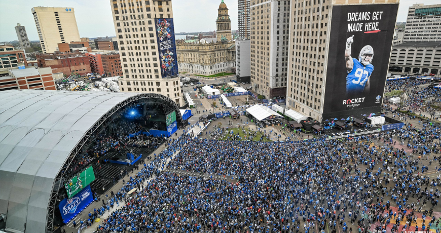 Detroit bate récord de asistencia al Draft de la NFL con más de 775.000 asistentes | La crónica de Michigan
