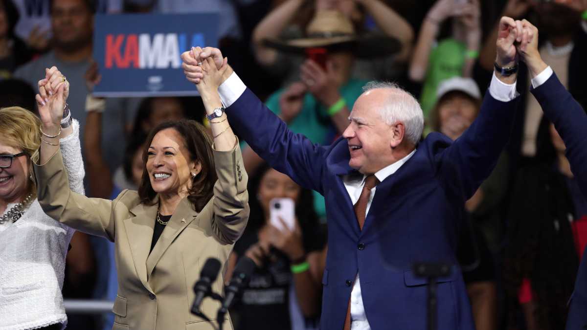 Vice President Kamala Harris and Governor Tim Walz