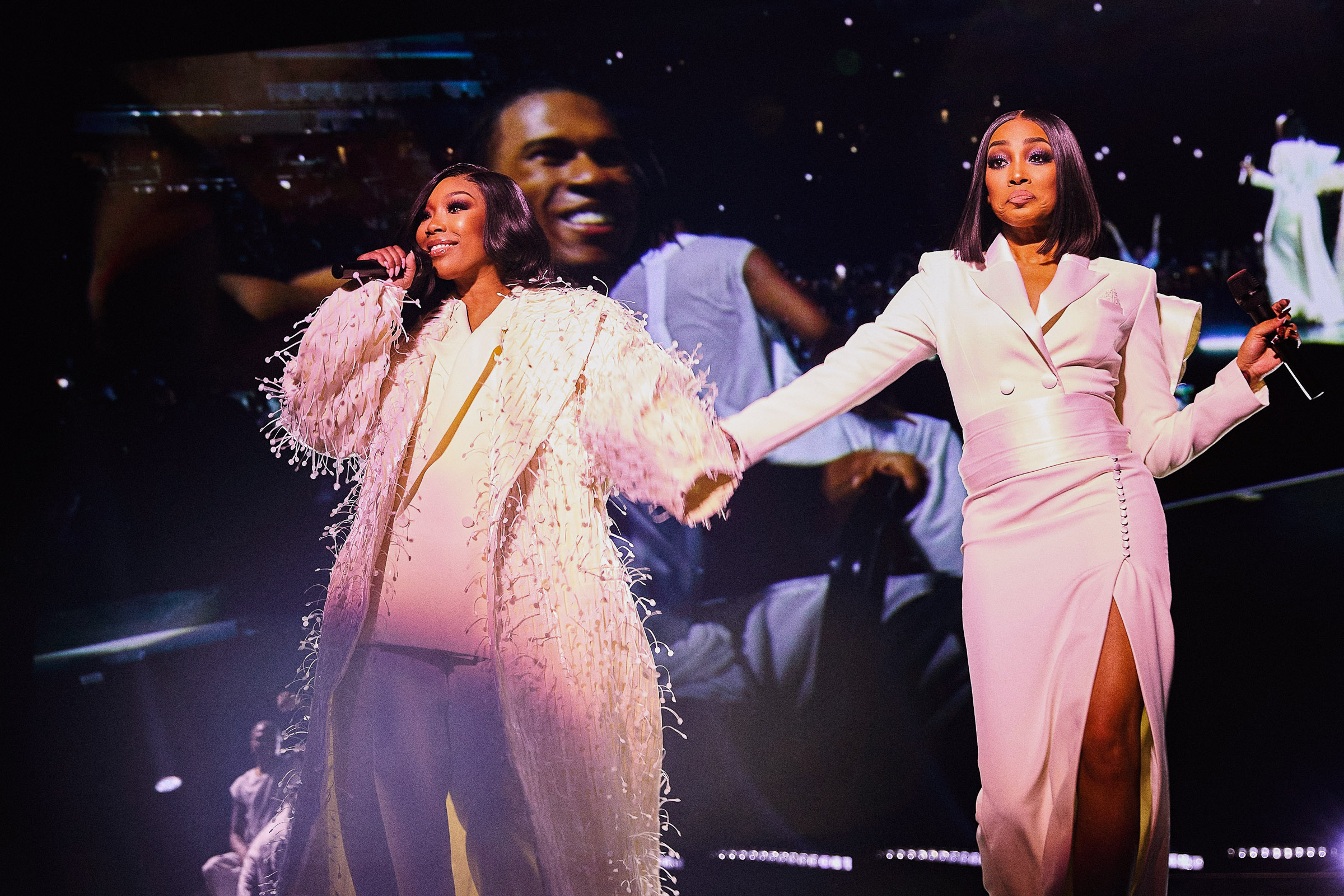 Brandy, Monica Light Up LCA for 'The Boy Is Mine' Concert in