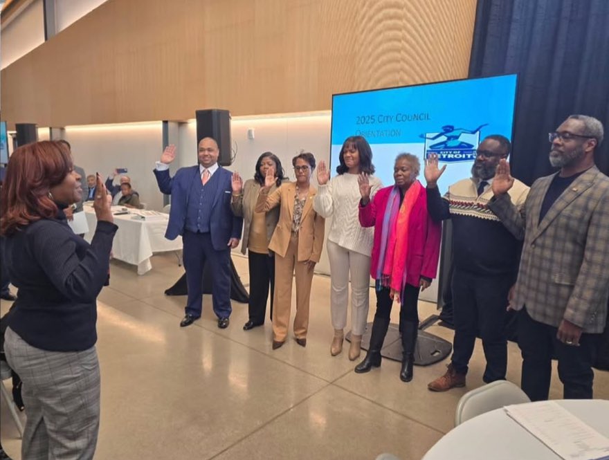 New Members Sworn-in at Detroit City Council